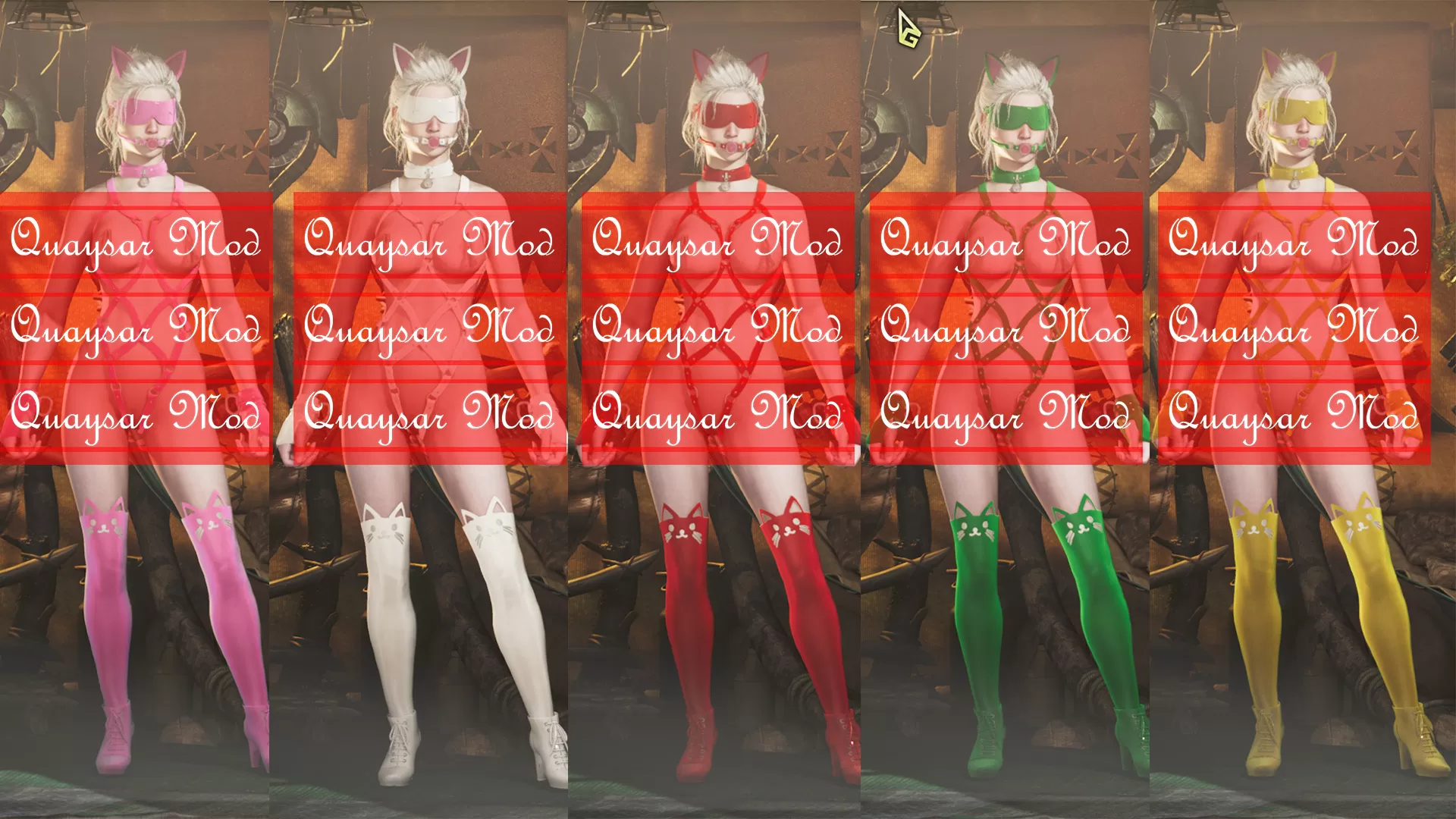 MHWS怪物猎人荒野MOD008:【女装外观】口球猫奴