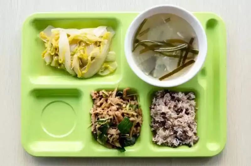 高校1:1复刻"国家版减肥餐" 网友:看着就感觉饿瘦了