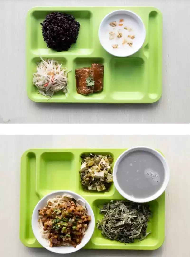 高校1:1复刻"国家版减肥餐" 网友:看着就感觉饿瘦了
