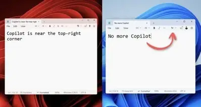 微软开始从Windows 11应用中移除Copilot标识