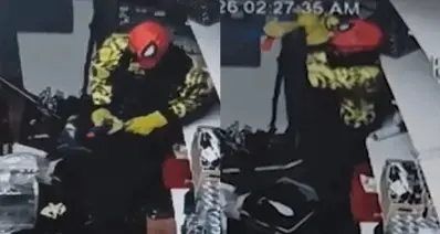 能力越大竟然偷得越多！搞笑“蜘蛛侠”入室丰收一波后潇洒离去