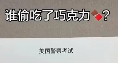 谁偷吃了巧克力？？？【美国警察考试题】