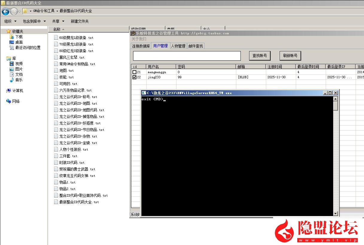 最新整理稀有经典网单【龙之谷V233怀旧防官端】VM一键单机版七职业非常稳定防官 视频教程 GM脚本命令